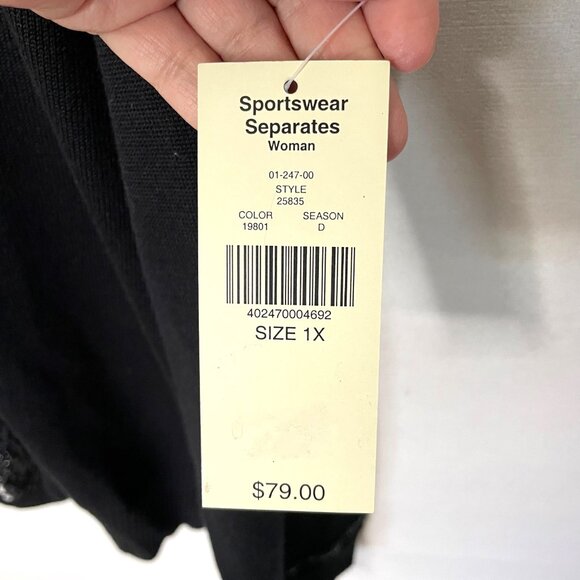 Valerie Stevens Silk Blend Beaded Embroidered Cardigan Sweater NWT Women’s 1X - Picture 7 of 9